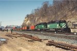 Stack train rolls east